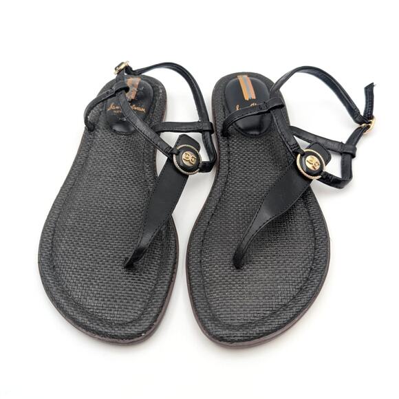 Sam Edelman Gigi Signet Sandal Women's Ankle Strap Black Size US6M EU36 - Picture 2 of 9